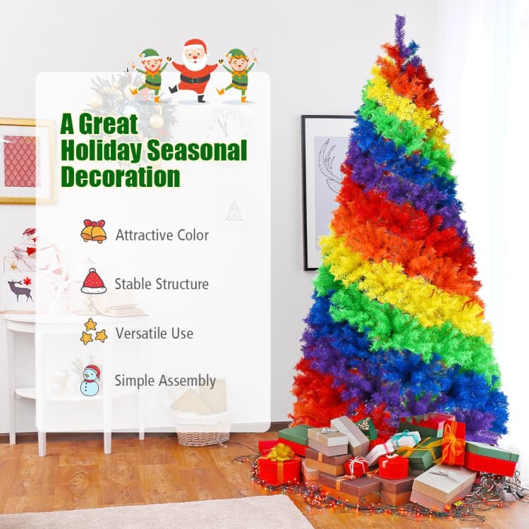 7 ft Rainbow Christmas Tree — product detail 2
