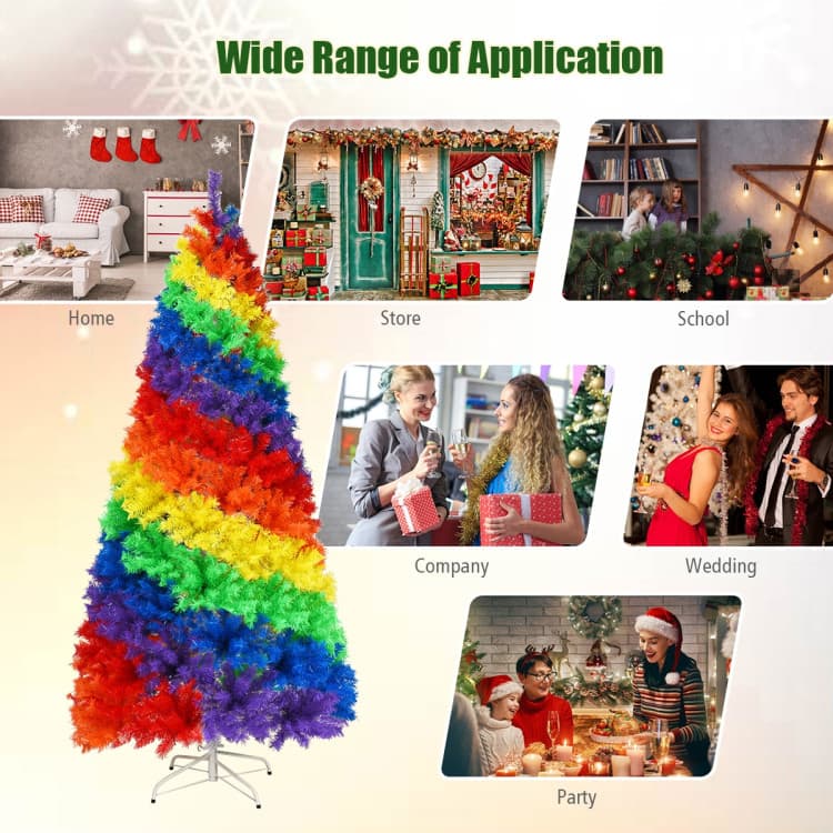 7 ft Rainbow Christmas Tree — product detail 8