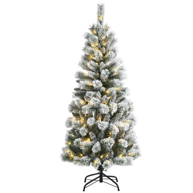 5 ft Snow-flocked Tree with Remote-controlled LEDs — product detail 4
