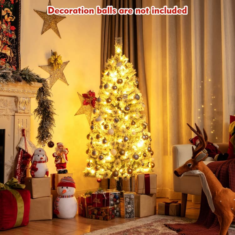 5 ft Snow-flocked Tree with Remote-controlled LEDs — product detail 7