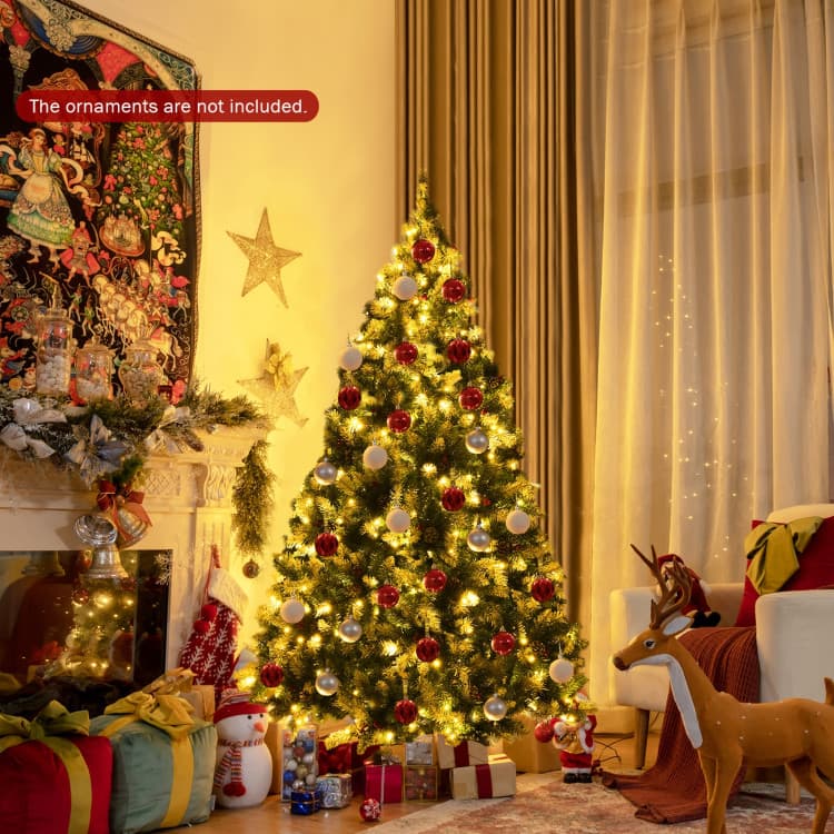6 ft Snow-flocked Berry Tree with 250 LEDs — product detail 1