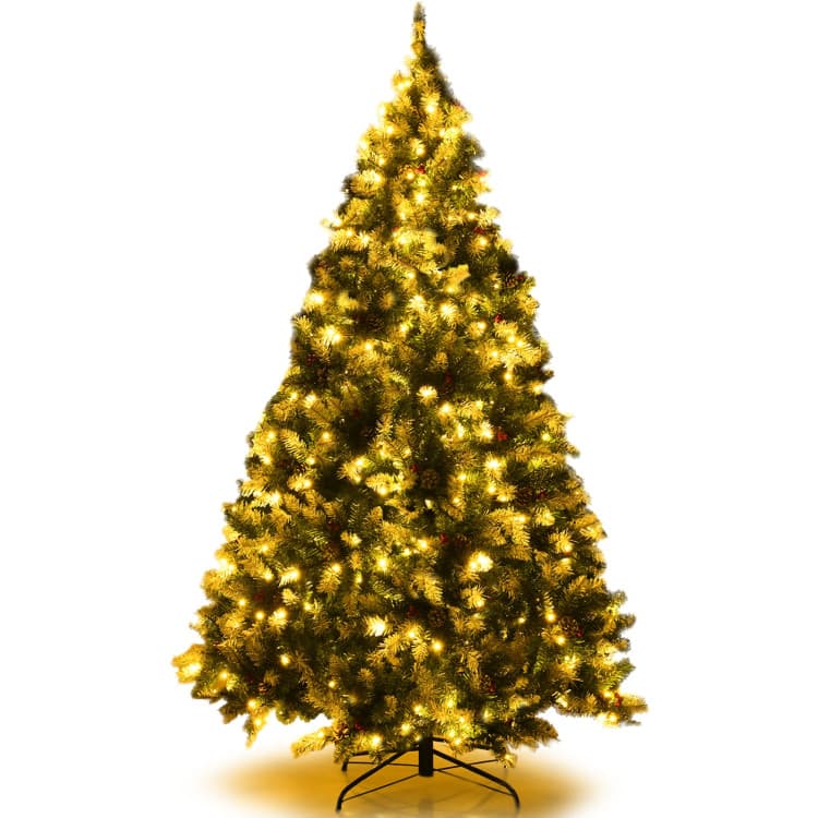 6 ft Snow-flocked Berry Tree with 250 LEDs — product detail 4