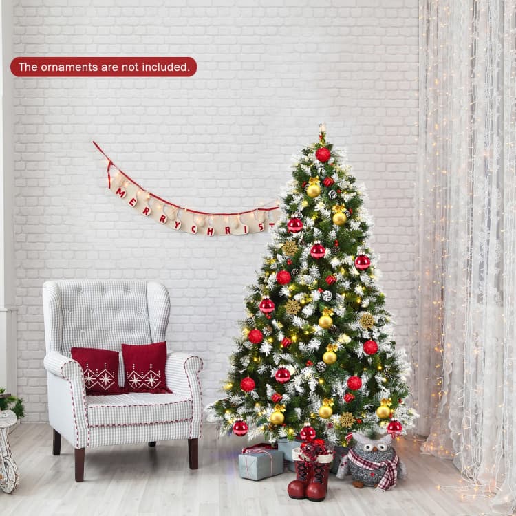 6 ft Snow-flocked Berry Tree with 250 LEDs — product detail 6