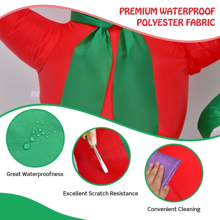 6 ft and 5 ft Inflatable Snowmen Set — product detail 9