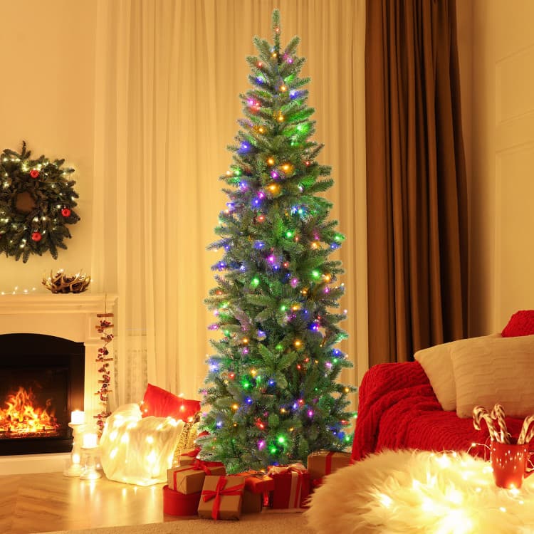 7.5 ft Slim Tree with Colour-changing LEDs — product detail 1
