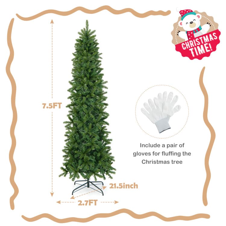 7.5 ft Slim Tree with Colour-changing LEDs — product detail 5