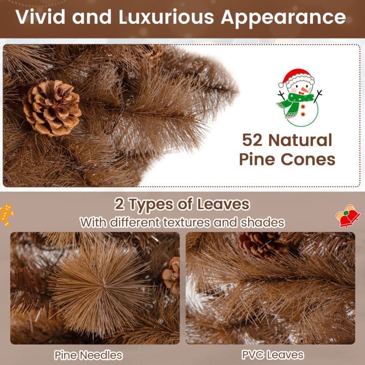 6 ft Pine Cone Tree with 200 LEDs — product detail 10