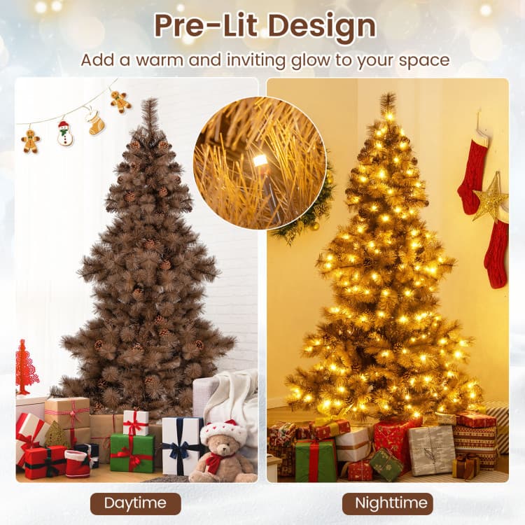 6 ft Pine Cone Tree with 200 LEDs — product detail 11