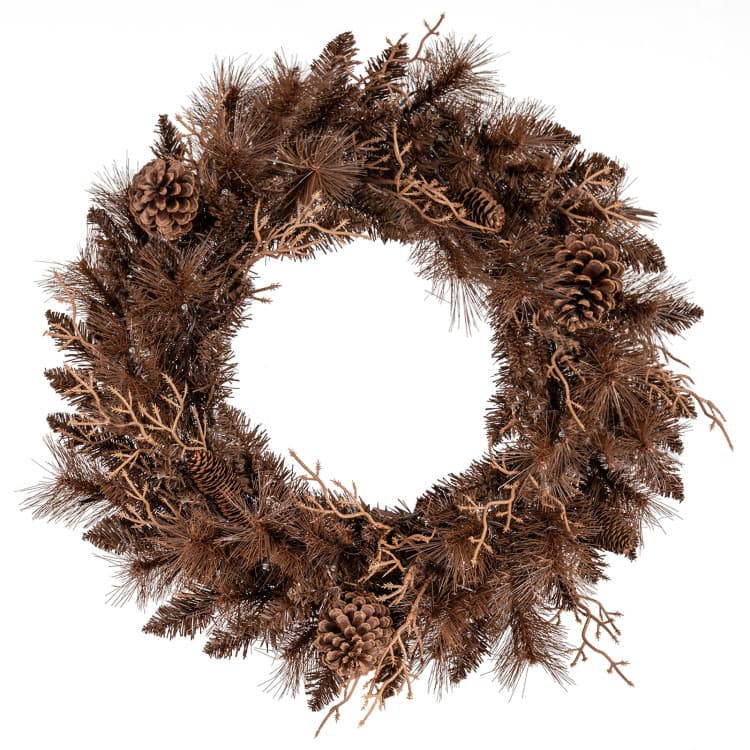 24 in Pine Cone Wreath with 35 LEDs — product detail 4