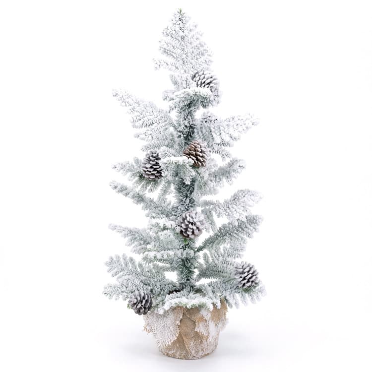 3 ft Snow-flocked Tabletop Cypress Tree — product detail 3