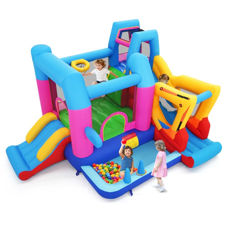 Costway Excavator Bounce House Playset with 750W Blower — product view 5