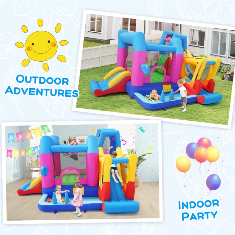 Costway Excavator Bounce House Playset with 750W Blower — product view 6