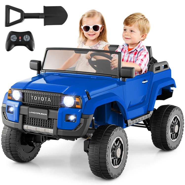 Costway 24V Toyota LC250 Two-Seater Ride-On Car — Navy — product view 3
