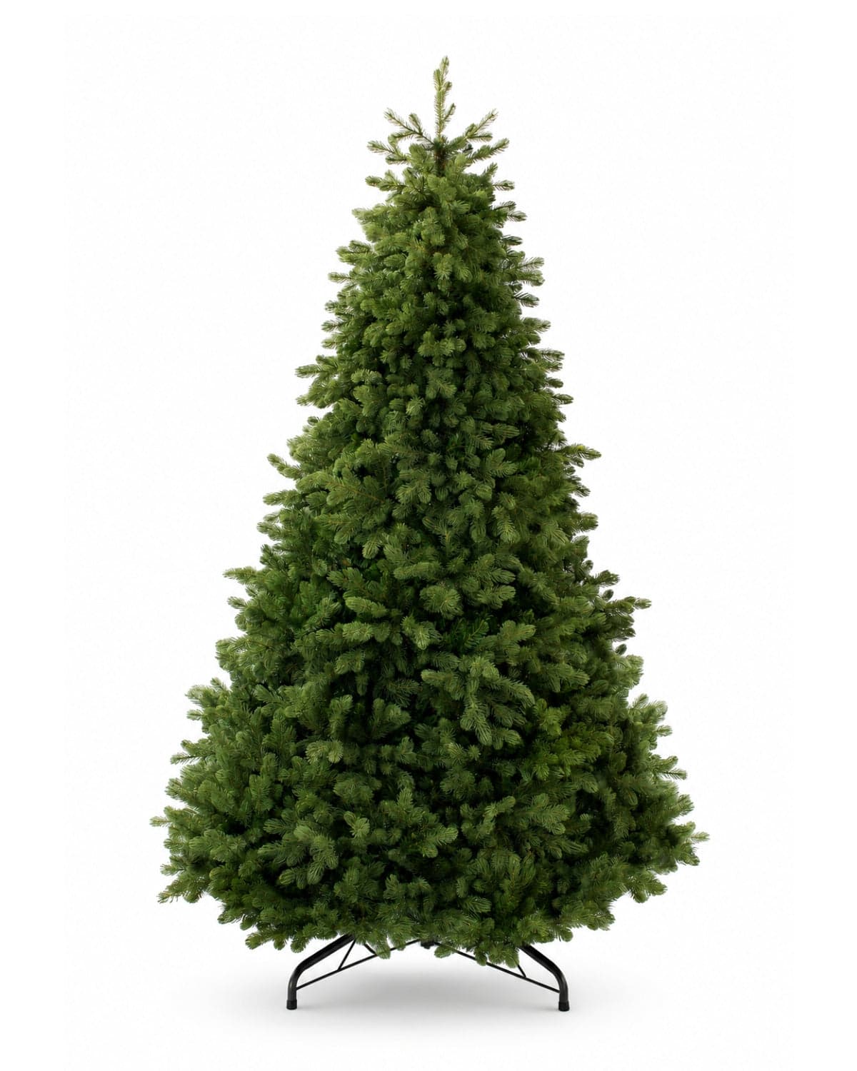 King of Christmas 7.5 ft Cypress Spruce Unlit Tree — undecorated tree, lights and ornaments not included