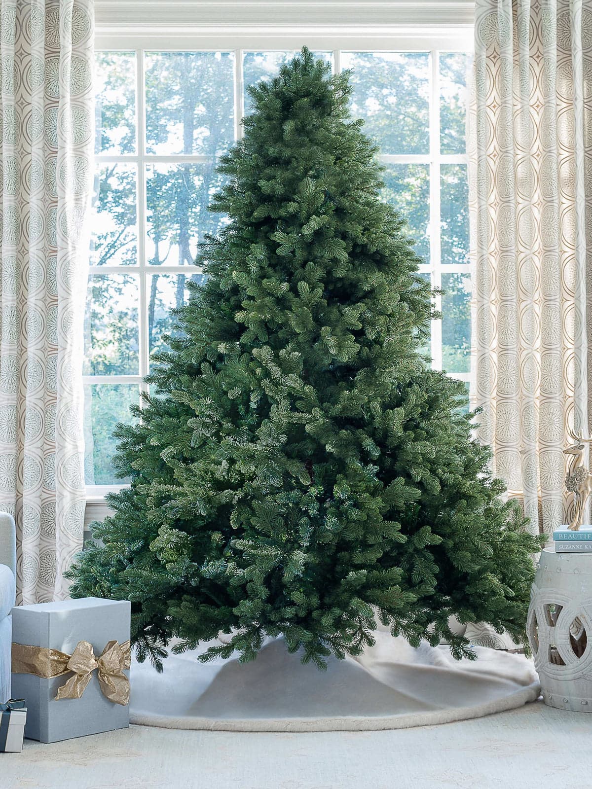 King of Christmas 7.5 ft Cypress Spruce Unlit Tree — tree and branch detail 2