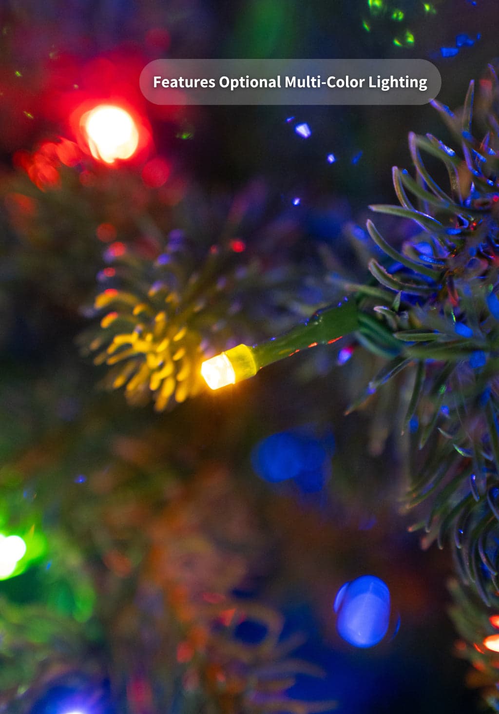 King of Christmas 10 ft Royal Fir Tree with 1,600 LEDs — tree and branch detail 7