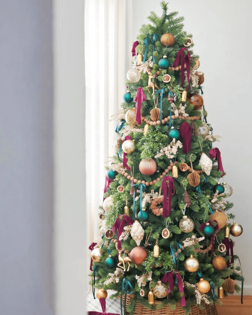 King of Christmas 9 ft Royal Fir Slim Unlit Tree — tree and branch detail 3