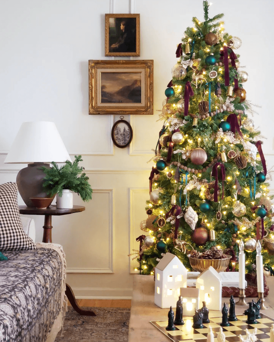 King of Christmas 9 ft Royal Fir Slim Unlit Tree — tree and branch detail 5