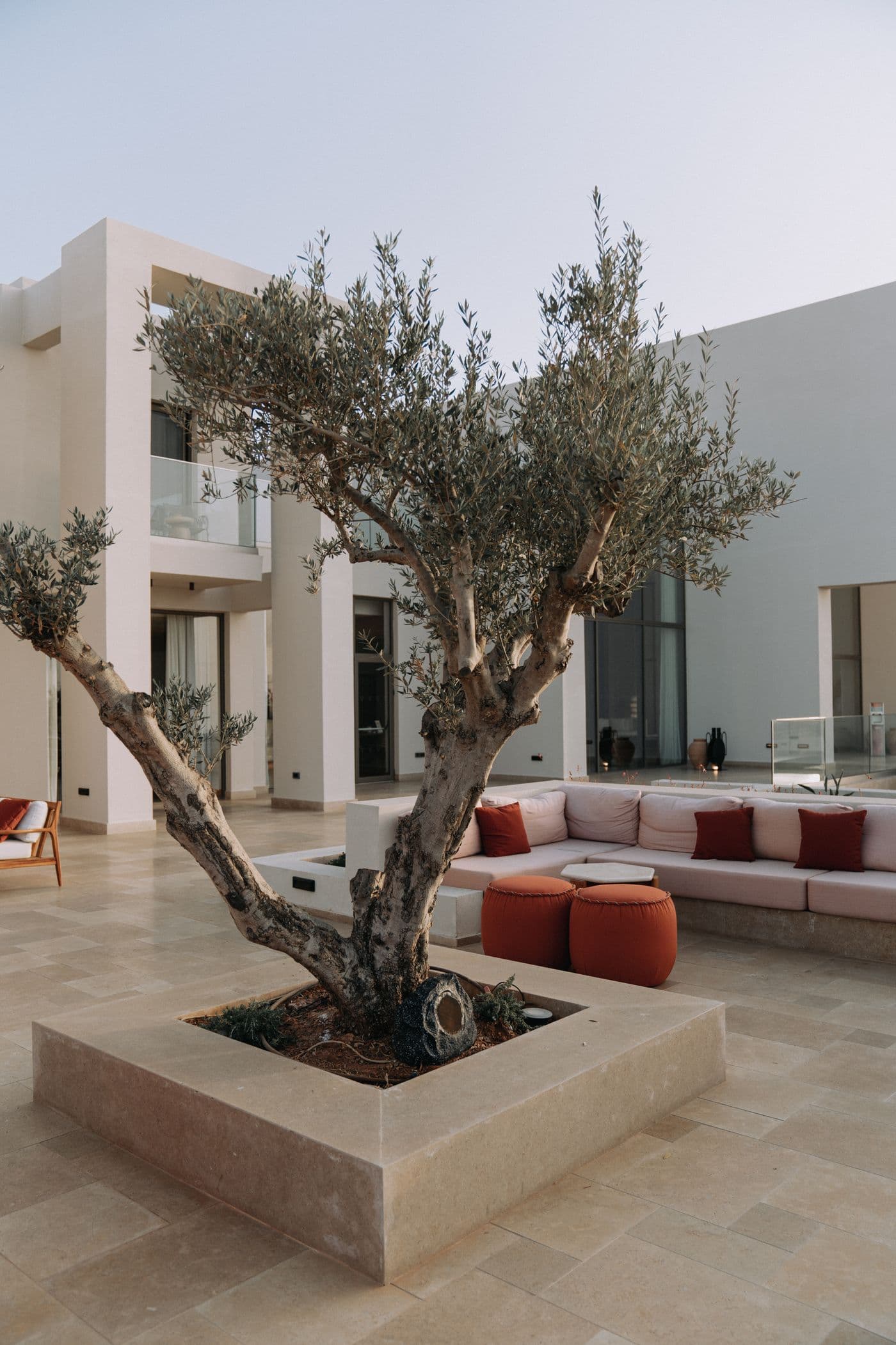 Comfortable outdoor seating in a natural setting
