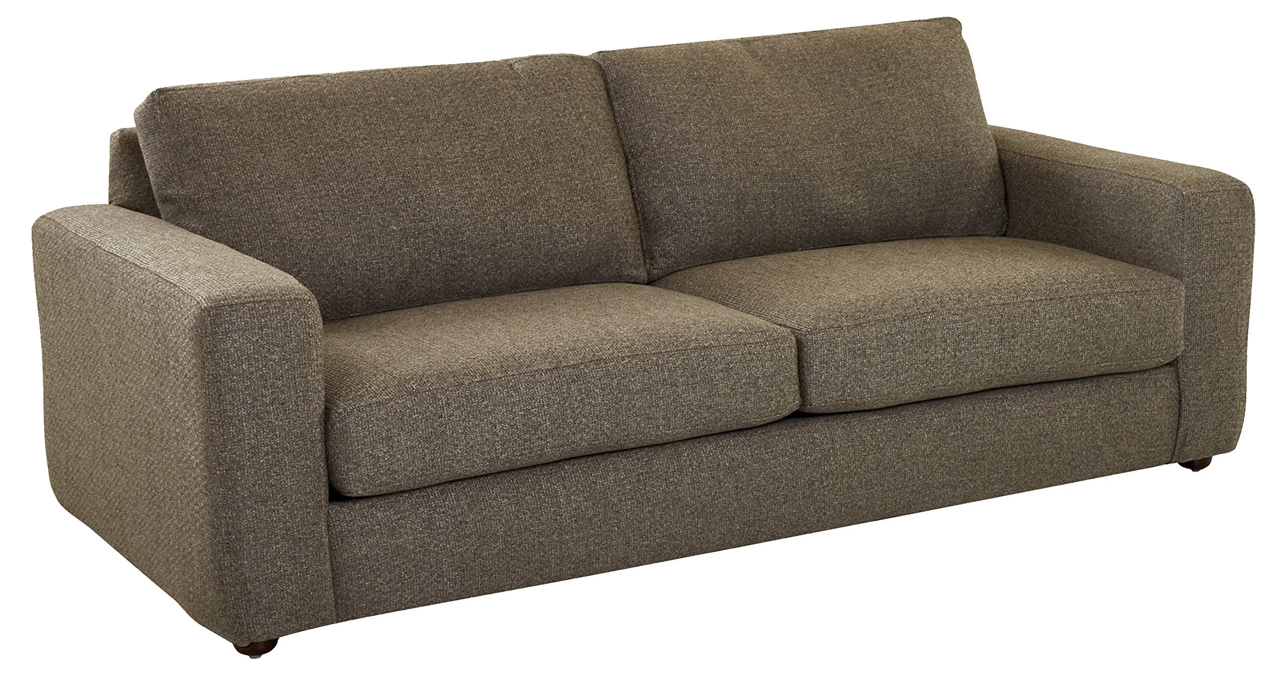 Stone & Beam Abigail Sofa Couch Golden Brown — Golden Brown, front three-quarter view